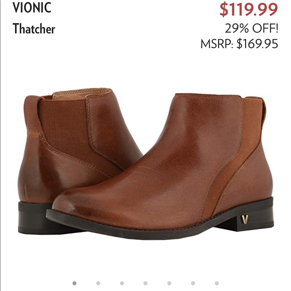 ⭐️NWB⭐️ Vionic Chocolate Thatcher Booties